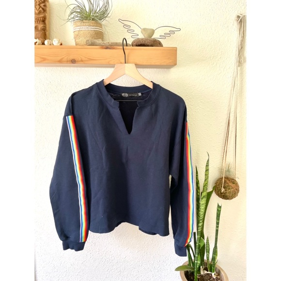 JET John Eshaya rainbow stripe sweatshirt - Picture 5 of 5